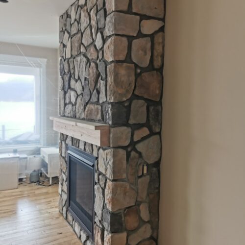 Reversible tub to shower conversion with low step entry for mobility friendly bathroom accessibility.