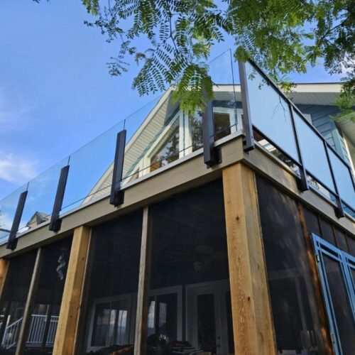 Reversible tub to shower conversion with low step entry for mobility friendly bathroom accessibility.