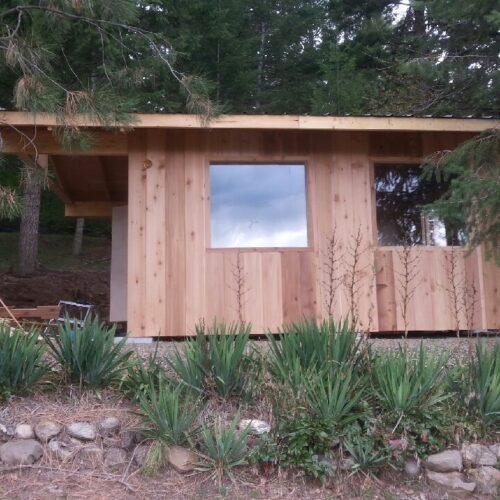Reversible tub to shower conversion with low step entry for mobility friendly bathroom accessibility.