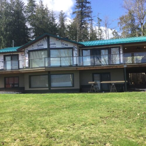 Reversible tub to shower conversion with low step entry for mobility friendly bathroom accessibility.